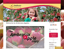 Tablet Screenshot of ambrosiaapples.com